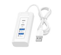 YIGZYCN USB to Double USB Charging Splitter Adapter for Cell Phones, Tablets and More with Data Transfer Port