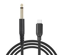 YIGZYCN USB Type C to 6.35mm 1/4 Inch Music Interfaces Cable Microphones Cord for Guitar and Music Production USB Type C Guitar Cable