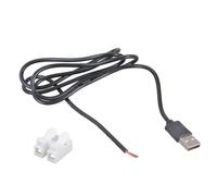 YIGZYCN USB2.0 Male to 2 Pin Spring Connectors Cable Solderless 5V Charging Wire for Electronics Projects 100cm / 180cm Power Cord LED Light Power Supply Wire