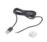 YIGZYCN USB2.0 Male to 2 Pin Spring Connectors Cable Solderless 5V Charging Wire for Electronics Projects 100cm / 180cm Power Cord LED Light Power Supply Wire