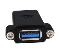 YIGZYCN USB3.0 Female To Female Connector Adapter USB3.0 Coupler Gender Changer Extender Converters Panel Cable Hole Expander
