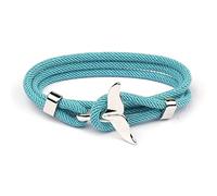 YIGZYCN Whale Tail Hook Unisex Adjustable Milan-Cord Rope Chain Wristband Whale Tail Wrap For Men And Women Whale Tail Bracelets For Women