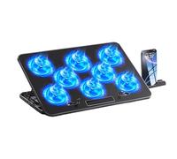 YIGZYCN Whispers Quiet Computer Cooling Pad with Dynamic RGBs Lighting 17.3Inch Compatibility and 3 Adjustable Fan Speeds Fast Speed Laptop Coolers