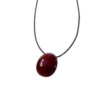 YIGZYCN Women Modern Geometric Oval Pendant Necklace Adjustable Length Necklace Stylish Sweater Chain For Everyday Wear Statement Necklace For Women