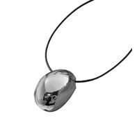 YIGZYCN Women Modern Geometric Oval Pendant Necklace Adjustable Length Necklace Stylish Sweater Chain For Everyday Wear Statement Necklace For Women
