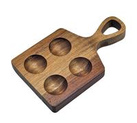 YIGZYCN Wooden Holder Tray With Handle For Refrigerator & Kitchen Countertops Compact Storage Container Eggs Organizers Platter