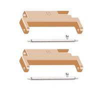 YIGZYCN Wrist Band Connector 18mm-20mm Fit Wrist Strap Link Attachment Adapter Band Strap Quick Release Head Grain 1 Pair