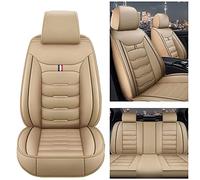YIHANBRI Car Leather Seat Cover, for Hyundai Tucson Santa FE I30 I40 Deluxe Waterproof Adjustable Removable Car Seat Protector Cushions Accessories