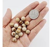 YIHANSS 30Pcs 0.26‘’-.33'' Natural Crystal Blue Ball Divination Sphere Ornament for Fengshui, Scrying, Home Decoration,Buddha Bracelet Beads Good Luck Amulet Gift Crystal