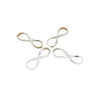 YIHANSS 4Pcs 925 Sterling Silver Small Infinity Connector Charms 925 Silver Infinity Charm Shiny Silver Infinity Connectors for Bracelet Necklace Cinnabar