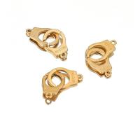 YIHANSS 5pcs Charms Freedom Handcuffs Jewelry Making Necklace Pendants DIY Bracelet Connectors Supplies Accessories-28432