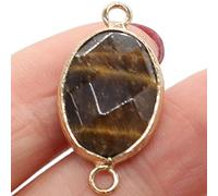 YIHANSS 9pcs Natural Stone Faceted Crystal Oval Quartz Charms Pendant for DIY Necklace Bracelet Jewelry Making Handmade Gift Household Crystal (Color : Turquoise, Size : 9pcs 0.55 * 1.06in)