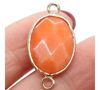 YIHANSS 9pcs Natural Stone Faceted Crystal Oval Quartz Charms Pendant for DIY Necklace Bracelet Jewelry Making Handmade Gift Household Crystal (Color : Turquoise, Size : 9pcs 0.55 * 1.06in)