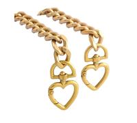 YIHANSS Bag Chain, Handbag Chain Heart Shape Purse Extender Chain for Metal Handbag Replacement Purse Chain Strap Shoulder Strap DIY