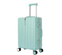 YIHANSS Business Travel Luggage Lightweight and Tough Cabin Suitcase Lightweight ABS Carry-on Hand Luggage 4 Spinner Light Suitcase (Color : Grün, Size : 22 inches)