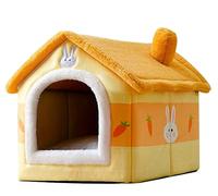 YIHANSS Calming Dog Bed Pet Bed Soft Long Plush Light Pink Cat Bed Round Cat Bed House Round Pet Dog Bed For Small Dogs Cats Nest Mattress Mat For Pet (Color : A, Size : 39 * 32 * 34cm)