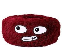 YIHANSS Calming Dog Bed Pet Bed Soft Long Plush Red Cat Bed Round Cat Bed House Round Pet Dog Bed For Small Dogs Cats Nest Winter Warm Mattress Mat For Pet (Color : B, Size : 50 * 50 * 20cm)