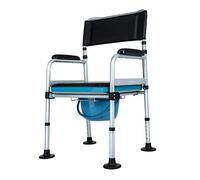 YIHANSS Commode Chair Toilet Seat Riser Shower Bench Pregnant Bath Stool with Ultra-Premium Padded Height Adjustable for Seniors, Disabled