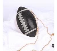 YIHANSS Crossbody Bags Diamond Evening Clutch Purse Bag Bridal Bling Football Shape Handbag Trendy Fashion One-shoulder Lady Rhinestone Bags Handbag (Color : C)