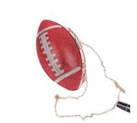 YIHANSS Crossbody Bags Diamond Evening Clutch Purse Bag Bridal Bling Football Shape Handbag Trendy Fashion One-shoulder Lady Rhinestone Bags Handbag (Color : C)