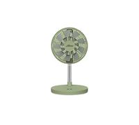 YIHANSS Electric Fan Folding Fan Portable Table Fan Silent Shaking Head Rechargeable Floor Fan Household Desktop Fan Mini Fan (Color : Green)