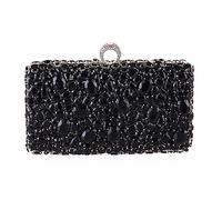 YIHANSS Europe and the United States acrylic inlaid diamond chain women's clutch bag horizontal square dinner party women's bag