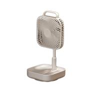 YIHANSS Foldable fan USB charging shaking head telescopic floor fan ultra-quiet dormitory desktop fan multi-functional portable Mini Fan (Color : Basic)