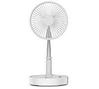 YIHANSS Folding Fan Desktop Floor Dual-use Telescopic Silent USB Charging Desktop Home Student Dormitory Office Mini Fan (Color : Pink)
