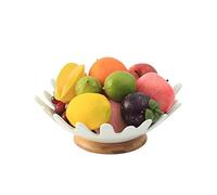 YIHANSS Fruit Basket Fruit Bowl for Kitchen Counter Decora Salad Bowl Large Fruit Bowl Ceramic Household Fruit Basket Snacks Dried Fruit Storage Basket Modern Living Room Fruit Bowl (Size : A)