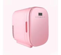 YIHANSS Mini Fridge, Small Skin Care Refrigerator with AC & DC, Single Door Compact Refrigerator for Skincare, Cosmetic, Food, Outdoor, Home, Car(Color:White) (Pink)