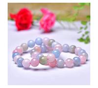 YIHANSS Natural Crystal Rough Natural Candy Color Quartz Crystals Bead Stones Bracelet 12mm Home Decoration crystal