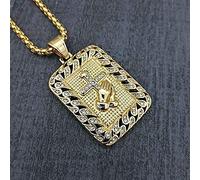 YIHANSS Necklaces Gold Color Cross Hands with Zircon Mens Religious Jewelry Iced Out Prayer Jesus Women Men Gift