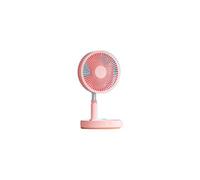 YIHANSS Platform Dual-use Telescopic Folding Fan Portable Usb Charging Small Fan Student Dormitory Desktop Mute Table Fan Mini Fan (Color : White)
