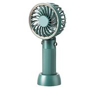 YIHANSS Powerful Handheld/Desk/Neck Fan,3 in 1 Mini Fan,3 Speed Adjustable & USB Rechargeable Cooling Fan,Small Fan for Outdoor Activity Super Quiet (Color : Pink) (Green)