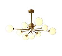 YIHANSS Scandinavian All-Copper Chandelier Living Room,Light Luxury All-Copper Magic Chandelier,Room Light,Bedroom Light,Modern Minimalist Dining Room Light