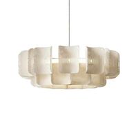 YIHANSS Wabi-sabi Wind Back to The Grain Acrylic Chandeliers Bedroom Dining Room Living Room Bar Round Decorative Pendant Lightled LED SMD Light Source Hanging Lamp Modern Simple Home Lighting Fixtur