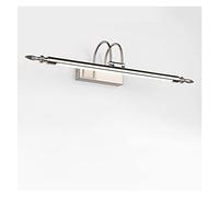 YIHANSS Wall lamp Led Wall Lamps Bronze Black Bathroom Lighting Compatible with Kitchen Modern Long Mirror Light Compatible with Bedroom Makeup Living Room Chandeliers Modern(Blackcoolwhite,L56cm)