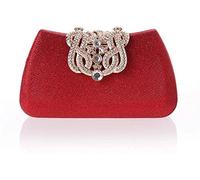 YIHANSS Women's Evening Handbags,Diamond,European and American Fashion Dress Banquet Bag,Clutch Bag 18x10x6cm (Black)
