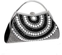 YIHANSS Women's Evening Handbags,Ladies Dress Dinner Bag with Diamonds European and American Banquet Clutch (Gold) (Blue)