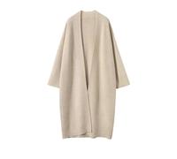 YIHANSS Womens Loose Cashmere Solid Color Cardigan Sweater Longline Draped Knit Outerwear