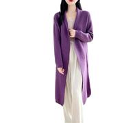 YIHANSS Women's Merino Wool Cardigan Sweater Loose Office Lady Outerwear for Spring Fall Winter