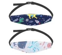 YIHAOH 2 Pieces Children's Car Headrest, Adjustable Head Support Car Seat, Comfortable Anti-Abandonment Children Car, Safe Protection for Head and Neck, Helps Baby Sleep