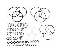 YIHETOP 3 Sets Complete O-Ring Kit Compatible for Graco Fusion Air Purge AP Spray Gun 246355