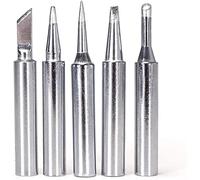 YIHUA #1300 Soldering Iron Tips Set 5PCS Long-Life Type SGS Certified Lead-Free Tips (I, B, K, 3C, 2.4D) for YIHUA 928D-III 110W Soldering Iron