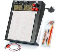 YIHUA 1502PBB Breadboard Power Supply Kit with DC +15V -15V Output for Arduino Starter, Electronic Project Kit, Solderless Circuit Board Kit (UK Plug)