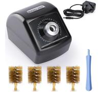 YIHUA 200W Motorized Soldering Iron Tips Cleaner with Infra-red Sensor, 4 Brass Wool Brushes, 12V Power Adapter, Pry Bar - Compact Solder Tips Cleaner, Compatible with YIHUA C210, C245, C235 Tips