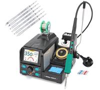 YIHUA 982D SE 200W Micro Soldering Station with C245 Precision Soldering Iron Station with 7 Soldering Tips, Lead-Free Solder, Auto Temperature Calibration Function（UK Plug）