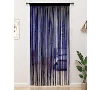 YIIBAII Beaded Curtain Beaded Curtains for Doorways Crystals Suitable for Interior Hanging Decoration and Partitions Closet Curtains (Starry Blue, 39"x79")