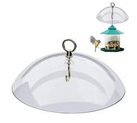 Yiida Bird Feeders Baffle Guard, Protective Dome Bird Feeder Rain, Mealworm Feeders Weatherguard for Rain Snow Sun, 3 Colors, 10''