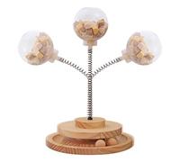 Yiida Cat Feeder Toy | Cat Treat Dispenser Toy Catnip Cat Toy Cat Nips Spring Toy - Cat Toys for Indoor Cats Interactive Ball Tumbler Treats Toy Slow Feeder Food Dispensing Leaking Dispenser